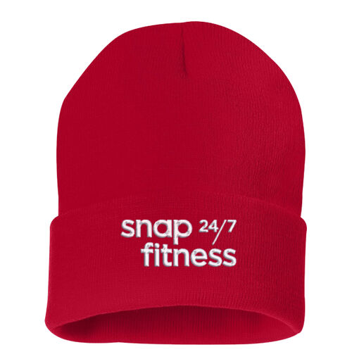 Snap Fitness - 12 Inch Beanie - White Thumbnail